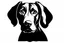 Placeholder: Weimaraner clipart style simple stencil