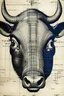 Placeholder: plano detalle del ojo de una vaca al estilo de andre Derain