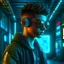 Placeholder: The cyberpunk boy in 3D