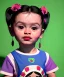 Placeholder: Frida toddler, full body, dramatic lighting, hyper realistic