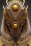 Placeholder: black male African Egyptian alien, cracks in the voodoo head, wicked, eyes, crown, Elephant, 8k, finely detailed, photo realistic, tiger turquoise skull head gold dragon space alien snow skeleton gold gorilla silver crown silver eyes