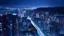 Placeholder: Clear Focus, High resolution, Beautiful girl standing backwards to a Cyberpunk skyline, comic style