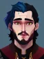 Placeholder: Portrait of a 30 year old strange gay wizard like John Snow