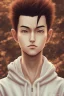 Placeholder: portrait artistic photo, wonderfull japanese boy, face yusuke yu yu hakusho, big brown eyes, short black hair, Japanese school boys, high quality, 8k, skin texture, realistic,