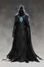 Placeholder: character design, concept art, god of black hole, space void black hole god entity, black void body, glowing eyes, cape of stars, black hole character design