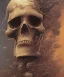 Placeholder: skull and neural network. oil on canvas, beksinski, poster