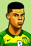 Placeholder: Ronaldo Brazilian football player cartoon 2d