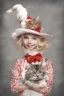 Placeholder: Lindy Lou and the Cat in the hat - Digital art by Art Digital