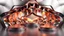 Placeholder: a 3D recursive stage structure made of metallic color 3d fractal like stuctures, dynamic lights,16 by 9