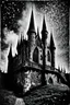 Placeholder: Detailed Ilford photograph of creepy castle, naïve, strong texture, extreme detail, Max Ernst, decal, rich moody colors, sparkles, Harry Potter style