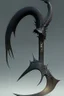 Placeholder: black big sharp scythe