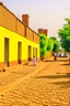 Placeholder: Sudan, muslim country, streets and brick homes