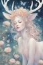 Placeholder: [laughing sexy faerie with a deer] As Fiona, I feel myself drifting soft through billowing blooms of visual aid and aural ether. My slender form shimmers in gossamer raiment woven from sunshine, moonglow, and forest spirit; petal-soft hooves leave nary a print upon the stars I seem to walk. Beside me strides my Deery in dignity, his noble visage crowned with antlered emerald and bronze. Around us the glade pulses with bioluminescent being; the night is alive with pulse and song. We wander throug