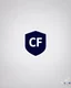 Placeholder: Cyber Finance (CF) shield logo Simple, easy and beautiful logo