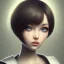 Placeholder: Small Girl, with short hair, black eyes