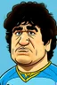 Placeholder: Diego Maradona cartoon 2d