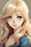 Placeholder: girl,blonde,pretty,character