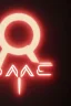 Placeholder: Write: ZOMAC, in Style of Rock Band Logos, Black on White, glowing outlines