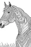 Placeholder: Coloring book of a horse