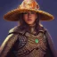 Placeholder: portrait,"Insanely detailed photograph of an armored mariachi warrior", highly intricate chainmail charo,colorful Sombrero,elegant cape, highly detailed D20, digital painting, artstation, concept art, smooth, sharp focus, illustration, art by artgerm and greg rutkowski and alphonse mucha, 8 k