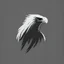 Placeholder: black and white minimal eagle modern symbol