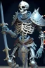 Placeholder: medival skeleton knight wearing fullplate armor