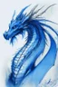 Placeholder: sketch of a blue dragon