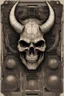 Placeholder: a devil's skull with circuitry for horns