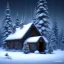 Placeholder: Mysterious christmas night, a lonely hut, surreal atmosphere, cosmic backdrop, celestial ambience, soft lighting, very chilly appearance of the surroundings, unreal engine 5 volumetric lighting, intricate details, realistic style, 8k resolution