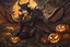 Placeholder: Monarch pumpkin venom in anime artstyle, halloween them, close picture, fantasy world, intricate details, highly detailed, high details, detailed portrait, masterpiece,ultra detailed, ultra quality