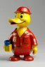 Placeholder: A handyman duck with the couler red and yellow