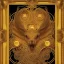 Placeholder:  intricate golden frame, highly detailed, intricate, single color background