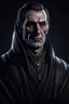 Placeholder: A portrait of a 40-years old male altmer mage from The Elder Scrolls dressed in expensive robes, german facial features