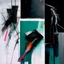 Placeholder: Minimal abstract oil paintings close up person limbs sinew and concrete fragments illuminated at night style of Justin Mortimer