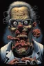 Placeholder: Science experiment Horror surgeon by Richard Corben, Todd Schorr, T-Shirt Design, Black Background