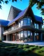 Placeholder: Country house parametric architecture incredibly detailed 8k digital art