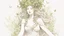 Placeholder: Fantasy digital illustration: a goddess of nature. Her body is covered in lush flora and trees; clusters of flowers adorn her grassy hair similar to a headdress. Her entire body appears to be made of the land itself, with a flowing "dress" made of plants and flora.