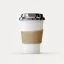 Placeholder: black and white coffee cup with green background