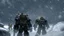 Placeholder: 3 Warriors in blizzard, comic style
