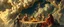 Placeholder: a myrriad and a star golem feast with greek gods, swirling illusion clouds, walls caving in, indian gods also, twisting grid blanket