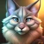 Placeholder: cute fluffy caracal sticker design, natural lighting, path traced, highly detailed, high quality, digital painting, by don bluth and ross tran and studio ghibli and alphonse mucha, artgerm