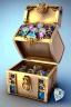 Placeholder: treasure chest full of diamonds jewellery and gemstones