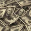 Placeholder: the ruble tears up the dollar, photorealistic.