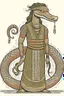 Placeholder: Mythical serpent dressed like a human