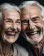 Placeholder: Beautiful gorgeous 50s mid age elderly senior model couple with grey hair laughing and smiling. Mature old man and woman close up portrait. Healthy face skin care beauty, skincare cosmetics, dental