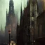 Placeholder:  Neogothic architecture,by Jeremy mann, point perspective,intricate detail, Jean Baptiste Monge