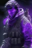 Placeholder: Ghost call of duty Excessive details are extremely accurate, My imagination is complicated.Glowing purple clothes