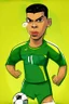 Placeholder: Ronaldo Brazilian football player cartoon 2d