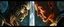 Placeholder: Close-up confrontation between an ancient alien outcast leader synth and a space broker, standing only a meter apart, intense eye contact, glowing crystalline rod between them, anger mixed with sadness, dramatic facial expressions, shallow depth of field, cinematic lighting, stylized 3D anime, airbrush painting, crisp outlines, escher , rembrandt and hr giger