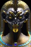 Placeholder: Silver alien, head, wicked, black eyes, blood, 8k, finely detailed, photo realistic, Anunnaki black male African Egyptian alien, cracks in the voodoo head, wicked,Asian turquoise eyes, crown, Elephant, 8k, finely detailed, photo realistic, tiger turquoise skull head gold dragon space alien sun skeleton gold gorilla silver crown silver eyes